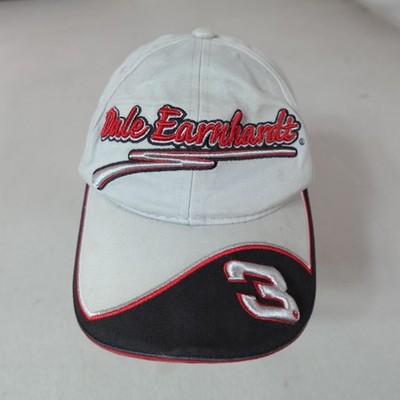 Dale Earnhardt Hat Cap Strap Back Gray Wave Ocean NASCAR Racing Script Youth