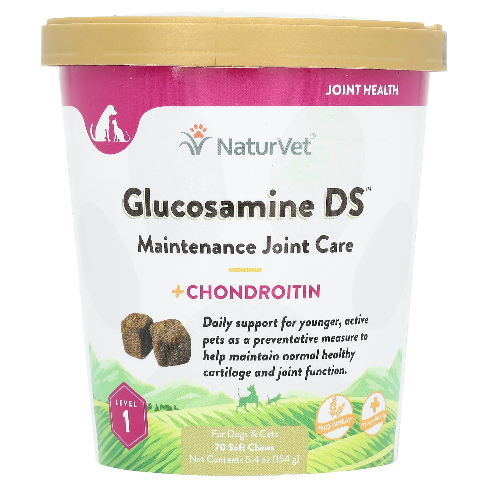 Glucosamine DS, Maintenance Joint Care + Chondroitin, For Dogs & Cats, Level 1,