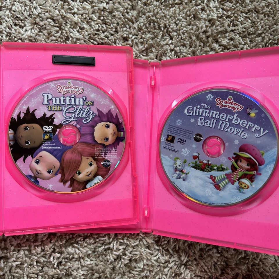 Lot of 7 Strawberry Shortcake DVDs Puttin On The Glitz, Berryfest Princess &More - Imagem 3 de 4