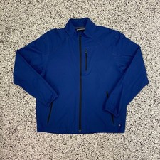 Aether Women's Windbreaker Shell Jacket Vented Full Zip Navy Blue Size 4