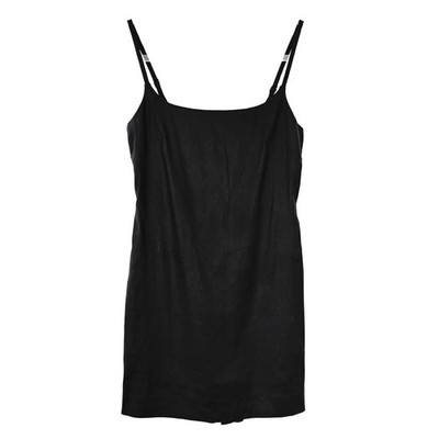MADEWELL Squareneck Romper 00 Jet Black Linen Blend Stretch Skort NWT B33