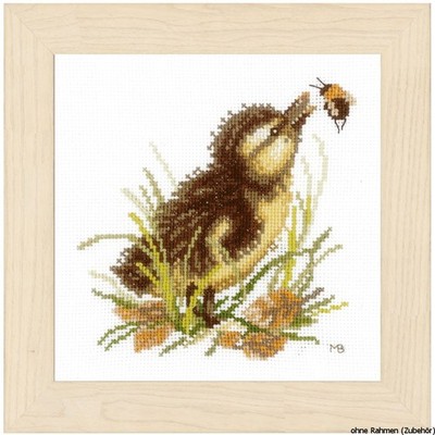 Lanarte cross stitch kit ''duck chicks III'', counted, DIY