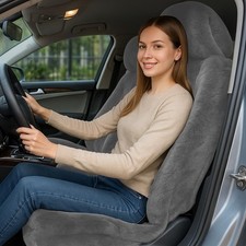 1 PCS Fluffy Car Seat Cover, Plush Fuzzy Fur Seat Protector for Winter, Unive...