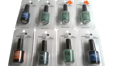 CND Creative Play Nail Polish 8 Pc Set Gel & Lacquer Multicolor Lot New