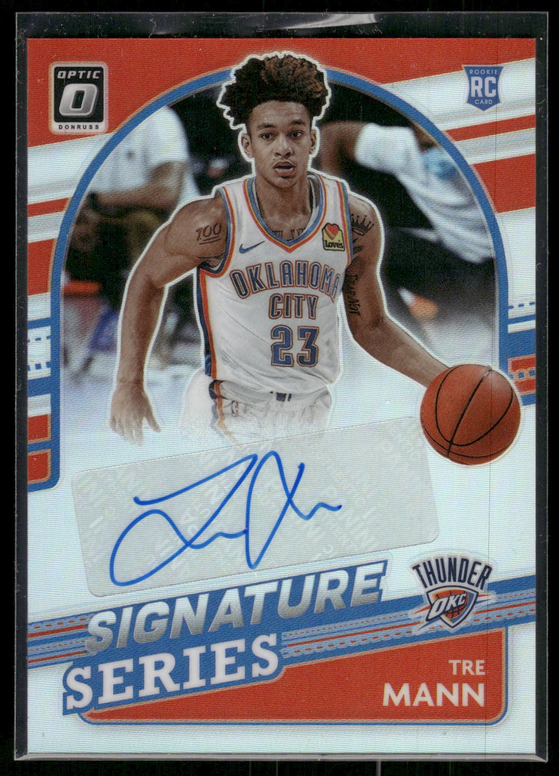 #SS-TMN Tre Mann 2021-22 Donruss Optic Signature Series Holo