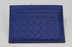 Bottega Veneta Intrecciato Blue Leather Card Holder