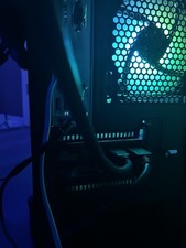 Custom RGB Gaming Tower PC, Dedicated Graphics, Windows 11, HDMI/DP/USB, Black