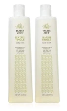 Trader Joes Tea Tree Tingle Body Wash Peppermint & Eucalyptus  2 PACK 16 oz each
