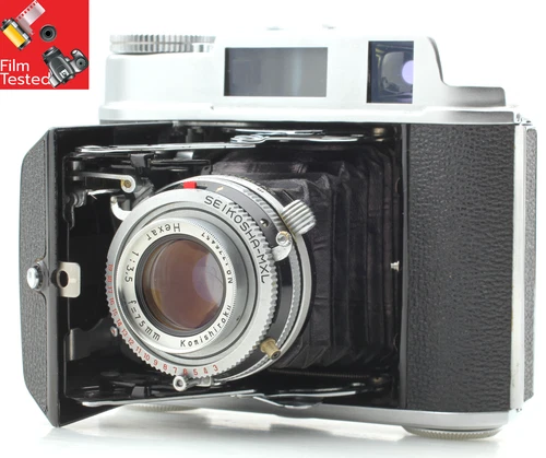 [MINT] Tested KONICA pearl IV Rangefinder camera Hexar 75mm f3.5 From JAPAN