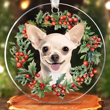 Chihuahua Ornament - Chihuahua Ornaments for Christmas Tree - Dog Gifts for M...