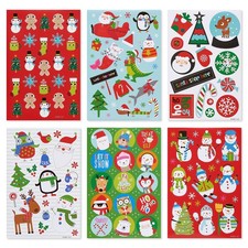 American Greetings 398-Count Bulk Christmas Stickers for Kids, Classic Holida...