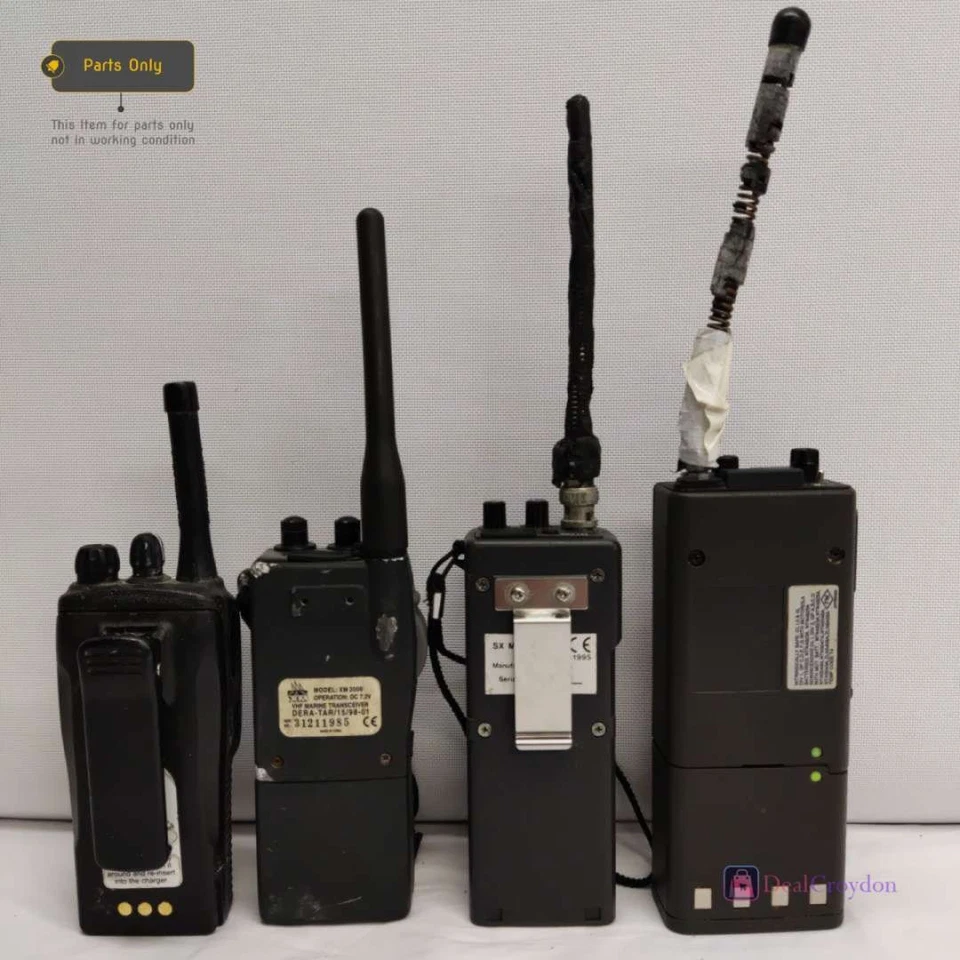 JOB LOT 4 RADIO RECEIVER MOTOROLA CP040 HT800 XM2000 SX MICRO 90 FOR PARTS - image 3 of 4