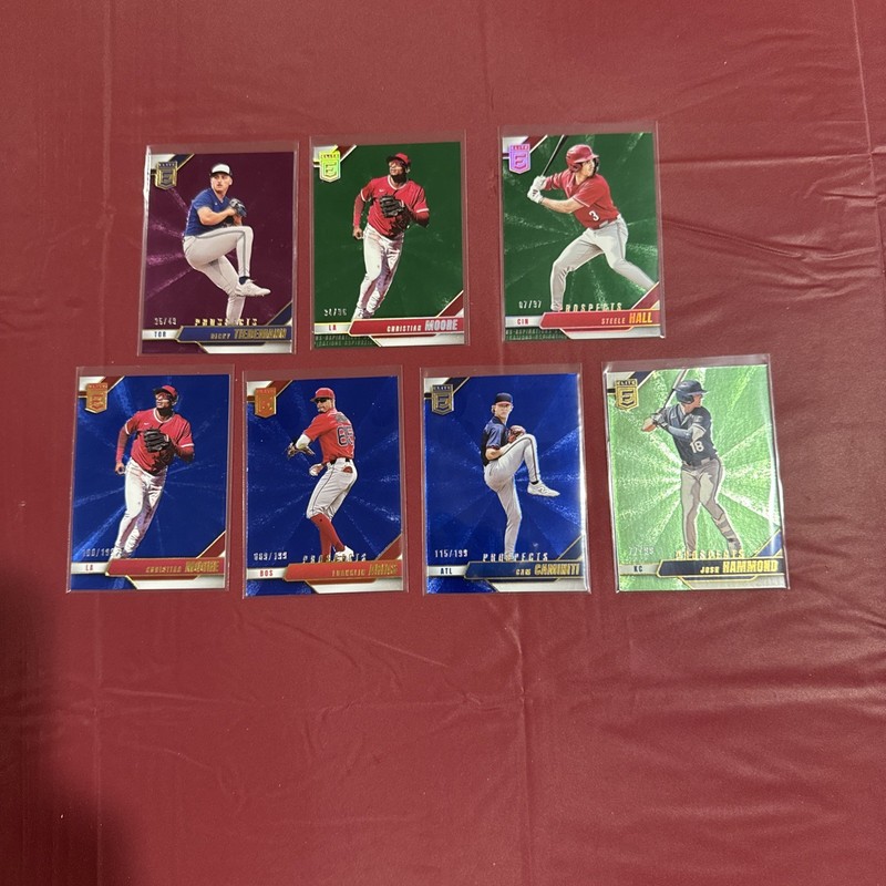 2026 Donruss Elite Lot Of 7 #ed Prospect Cards /49 / 96 /97 /199 NICE LOT!!