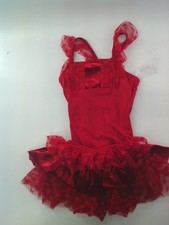 Dance Pre-Owned Leotard  Skirt Capezio  Intermediate Child Red Blue Ballet