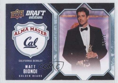 2009-10 Upper Deck Draft Edition Alma Mater Blue 37/99 Matt Biondi #AM-BI 0e1 - Picture 1 of 3