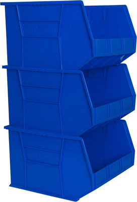 30270 Akrobins Plastic Storage Bins, Space-Saving Stackable Bins for Garage, Pan