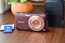 Excellent 5 SONY Cyber-Shot DSC-WX5 Brown 12.2 Digital Camera Japanese Only