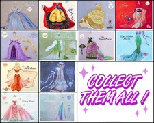 Set of 12 Cross Stitch Patterns Brooke's Book Princess Disney Mermaid Mirabilia
