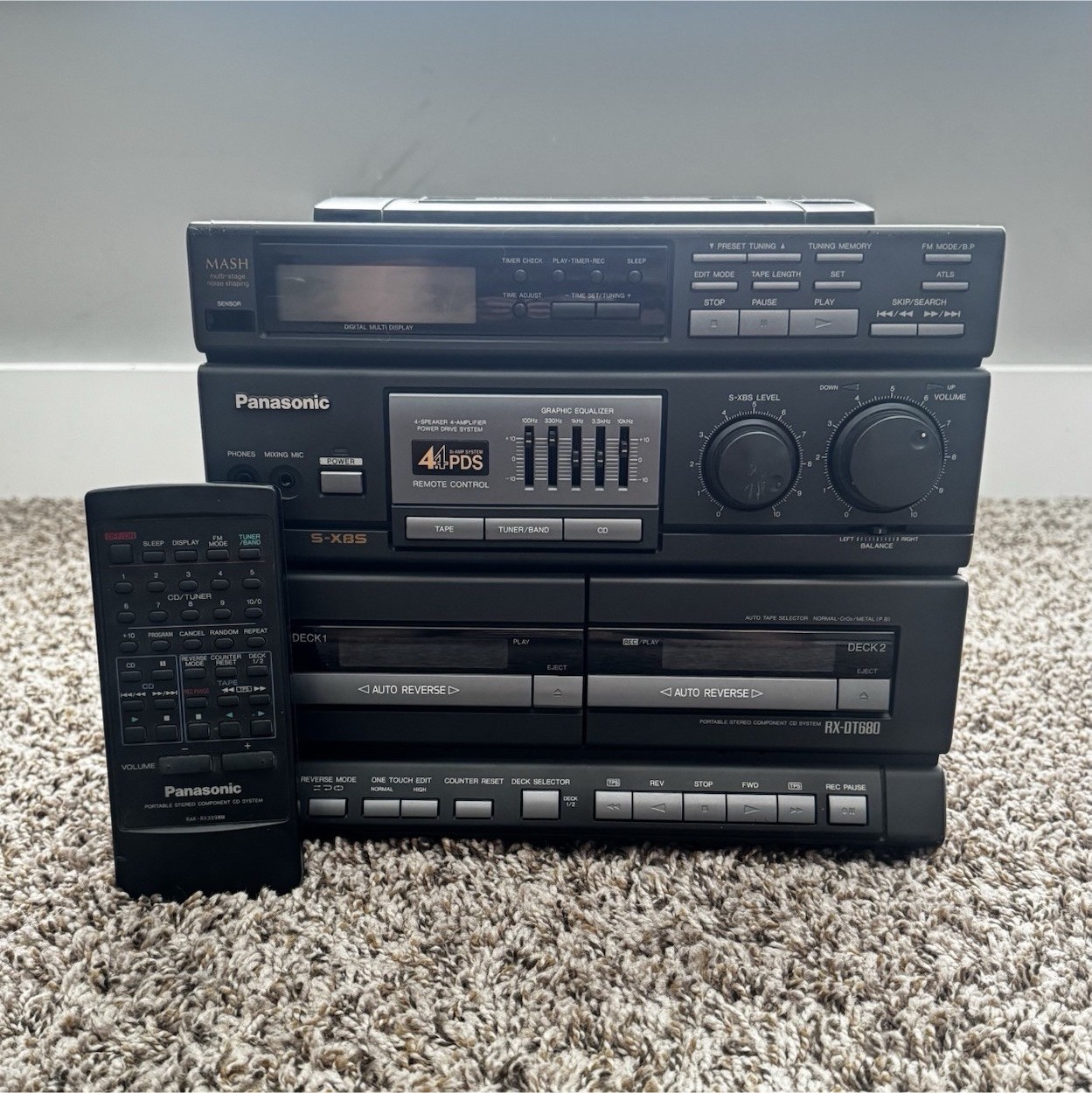 Cassette Decks Am/fm Radio Remote Black