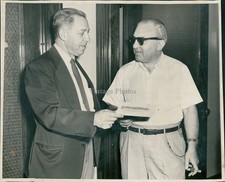 1954 Harry Cane Mac Fischer Deputy Us Marshal Scandal Historic Press Photo 8x10