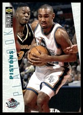 Pistons Playbook 1996-97 Collector's Choice #374 Pistons NBA READ FREE SHIPPING