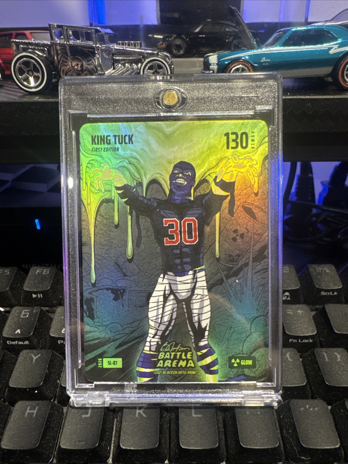 2026 Bo Jackson Battle Arena Kyle Tucker “King Tuck” Slime Glow SL – 87 Rare￼