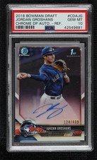 2018 Bowman Draft Chrome Pick Refractor /499 Jordan Groshans PSA 10 GEM MT Auto