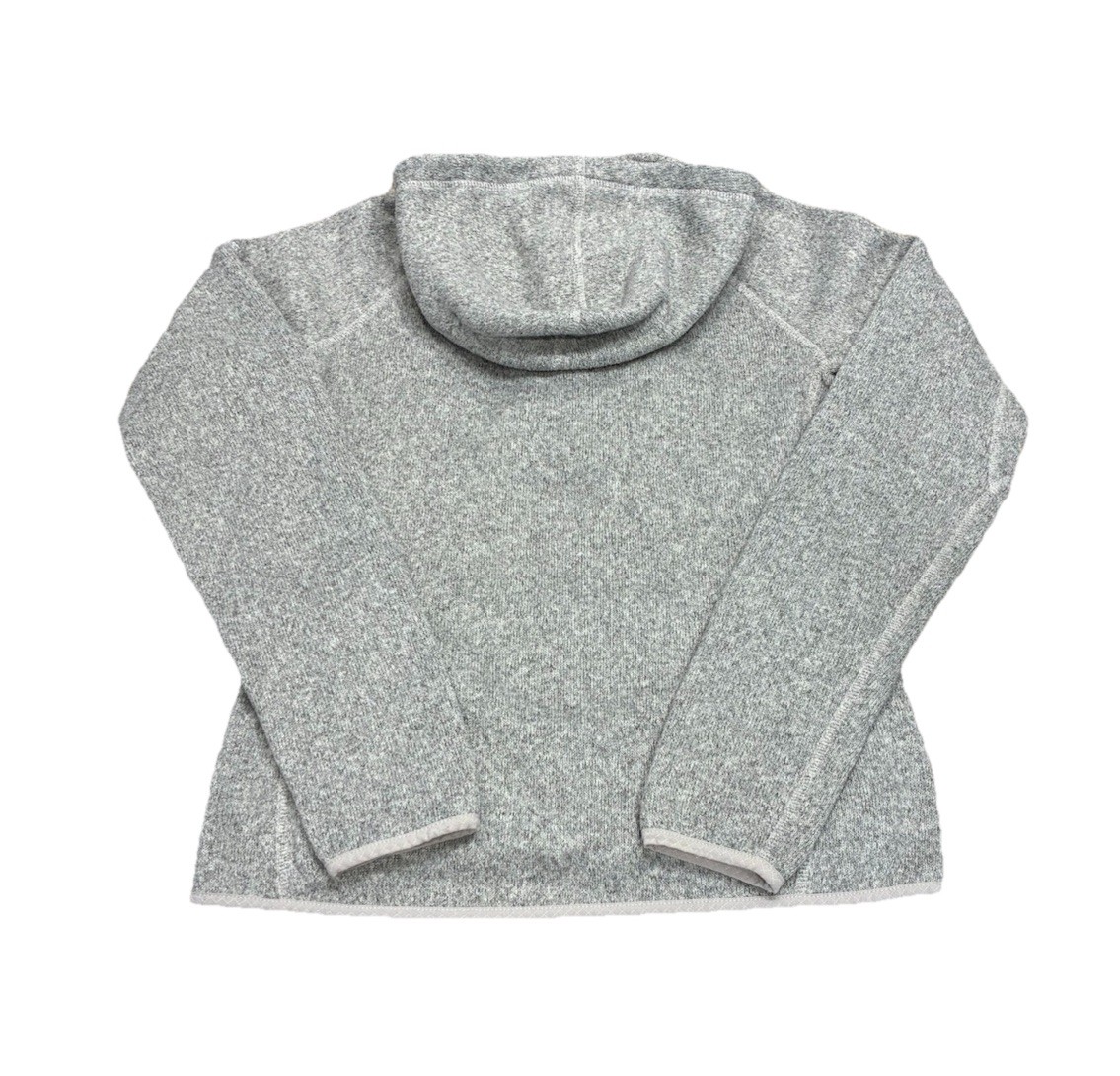 The North Face Women’s Medium Gray Fleece Crescent Sunshine Hoodie Half Button M thumbnail 2