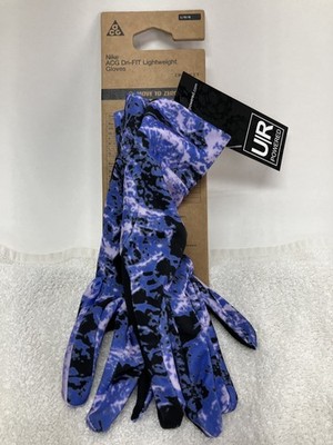 Nike ACG Mens Size L Purple Blue Dri Fit Lightweight Gloves