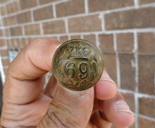 Civil War era BRITISH 69 Regiment Of Foot MILITARY BUTTON P. TAIT & Co. LIMERICK