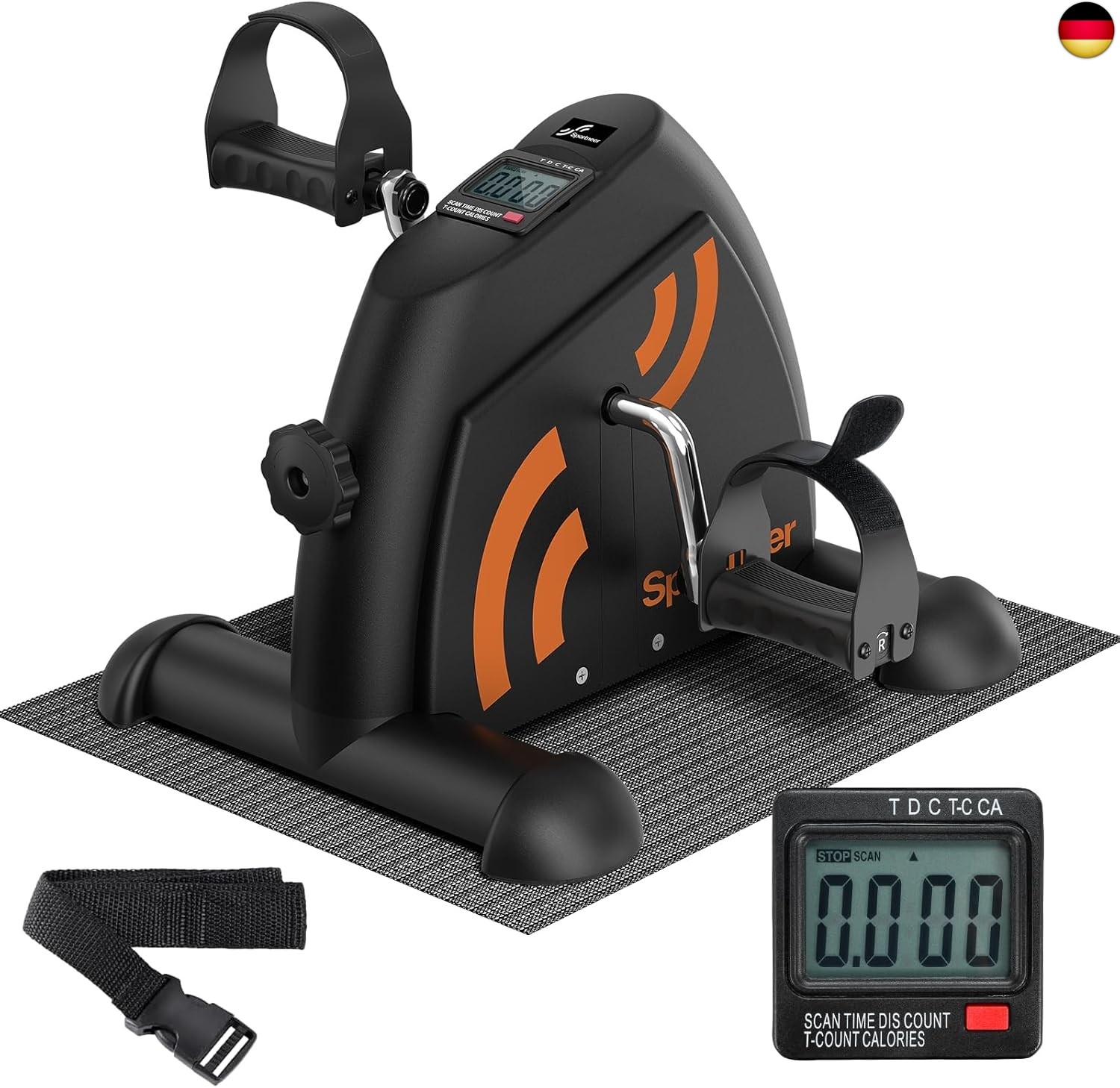 Sportneer Pedaltrainer für Senioren,Mini Heimtrainer mit LCD-Display,