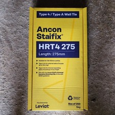 Ancon Staifix HRT4 Stainless Steel Wall Ties 275mm  (250 Pack)