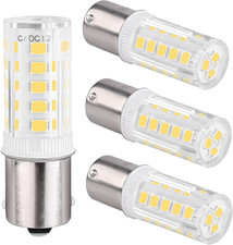 4PCS 1156 LED Bulb 12V 24V, BA15S LED Bulbs Bayonet Single Contact Base for Land