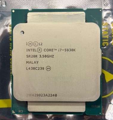 Intel Core i7-5930K SR20R 3.50GHz 6-Core 15MB LGA2011-3 Desktop CPU Processor