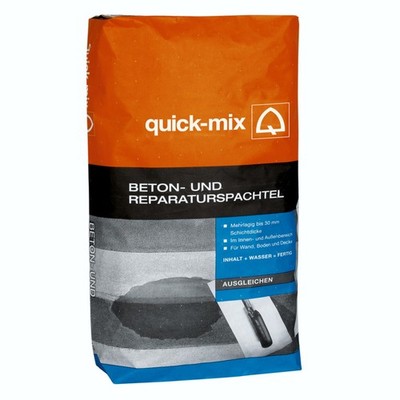 + Quick-Mix BRS, Beton und Reparaturspachtel 2000 g, Treppenstufen reparieren