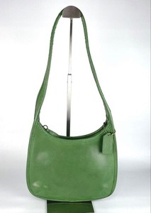 ショルダーバッグ OLD COACH NUBAC GREEN ERGO w/charm Coach Ergo Green | eBay