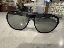 Vintage 80's Aviator Leisure Time "Sports" Aviator Sunglasses Blue with White