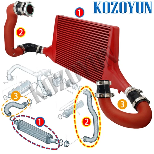 Intercooler charge pipe intake Kit for Audi EA839 A6 A7 C8 55TFSI 3.0TSFI 2019+ - Bild 2 von 13