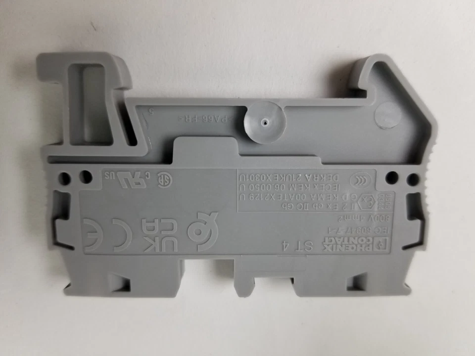 50 Phoenix Contact 3031364 Terminal Block Feed Through 2 Position Gray 10-28 AWG - Image 3 of 4