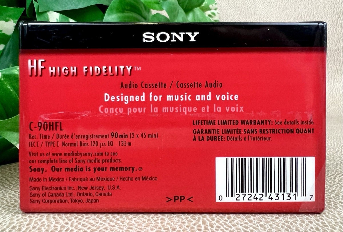 Audio cassette tape SONY HF90, side A, isolated on white background Stock Photo - Alamy