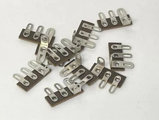 10 pcs, 3 Pole Solder Lug Strips, Phenolic Terminal, Grounded NOS, 35-LUG-3 FS
