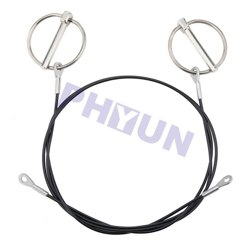 Stainless Black Hood Pins Bracket Set For 2008-2021 Dodge Challenger USA Stock - Picture 11 of 13