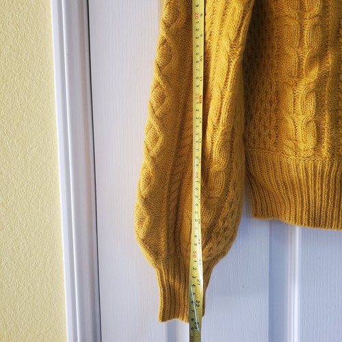 Demylee J. Crew sweater cableknit wool mohair, sz XS - Picture 5 of 8