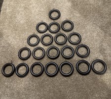Drapery Wooden Window Curtain Rod Rings Set of 20 Brown I.d. 1. 5  O.d. 2.5  