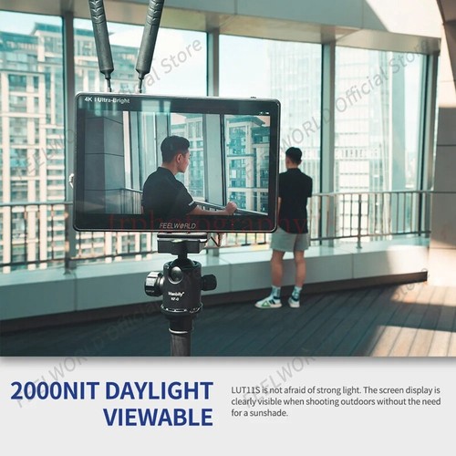 FEELWORLD LUT11S 10.1'' 2000nit Ultra Bright IPS Touch Screen 3DLUT 3G-SDI HDMI - Picture 2 of 7