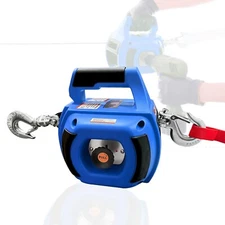 Portable Drill Winch,750 LB Pulling Capacity with 40 Feet Alloy Steel Wire Rope