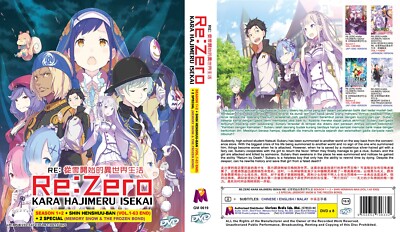 Re:ZERO Starting Life in Another World SEASON 1+2 +5OVA +2Special ENGLISH DUBBED