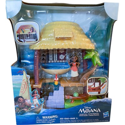 Disney Moana Island Fale Small Playset with 6'' Doll and Accessories NEW DMG PKG