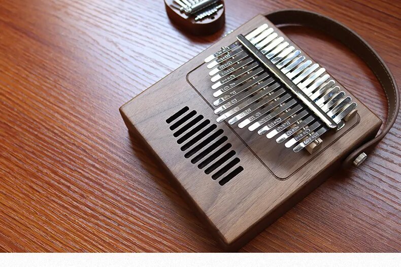 100% New 17 Key Miniature Kalimba Professional Wooden Kalimba Rare Walnut