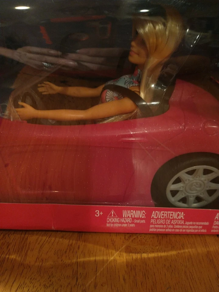 Barbie Estate Glam Vehículo Firma Rosa Convertible Coche con Cinturones de Seguridad (NUEVO) Foto 2 de 4
